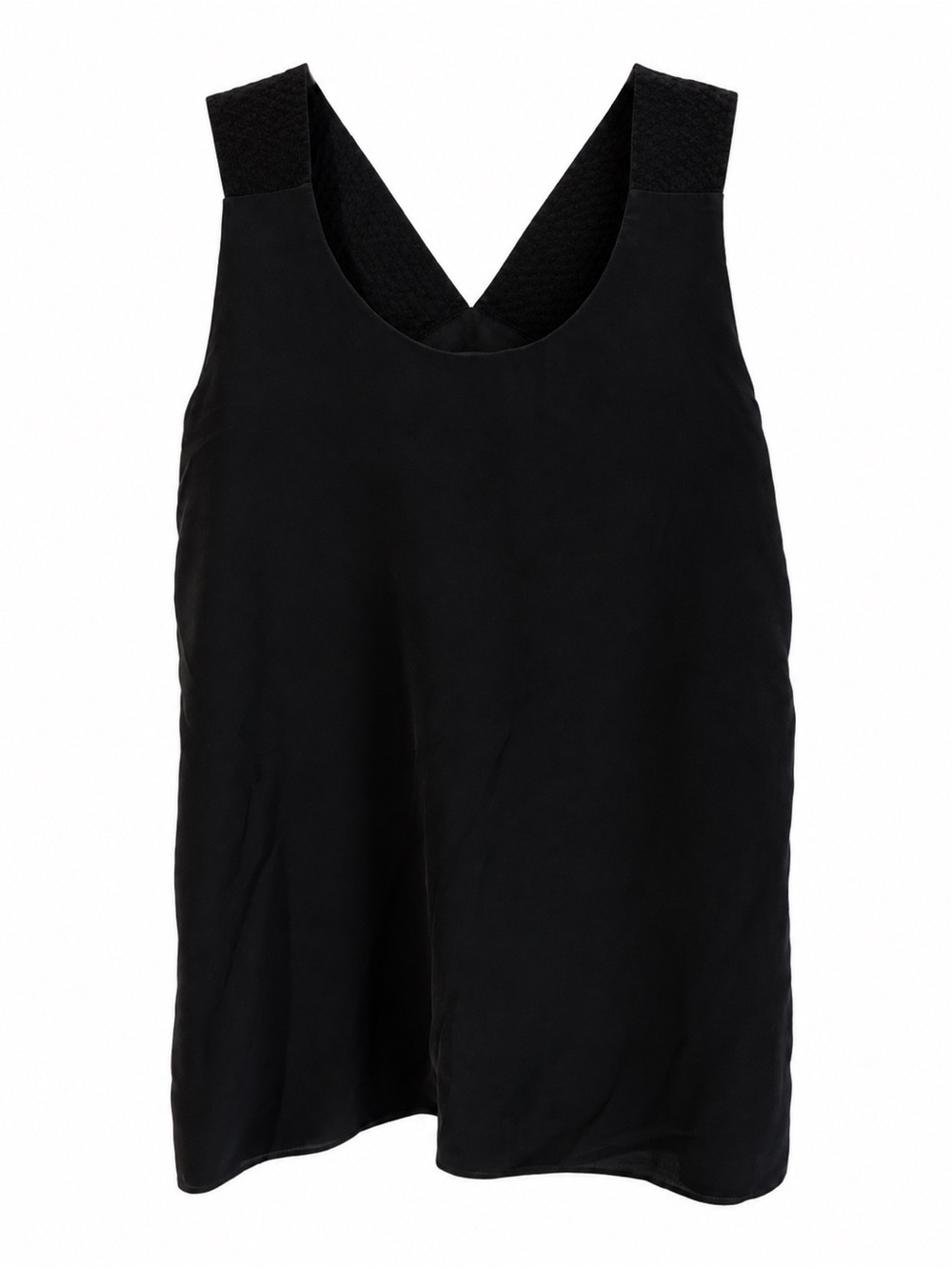 Club Monaco Black Sleeveless V-Back Tank Top